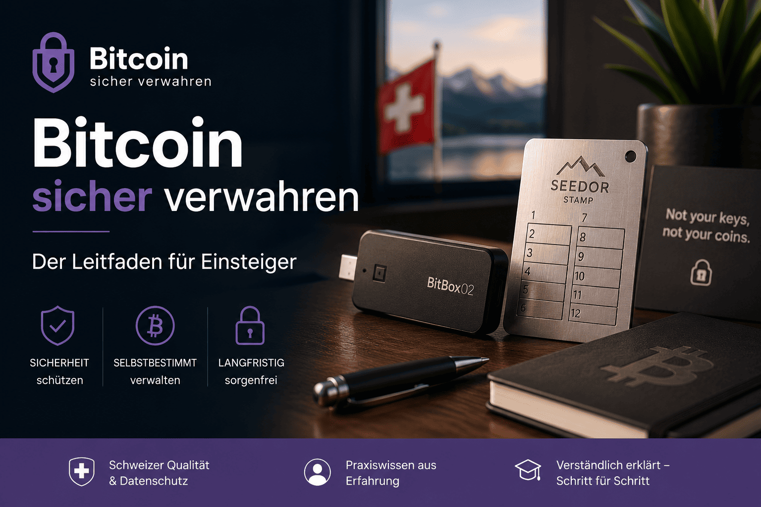 Bitcoin sicher verwahren: Der vollständige Leitfaden für Anfänger und Fortgeschrittene (2026)